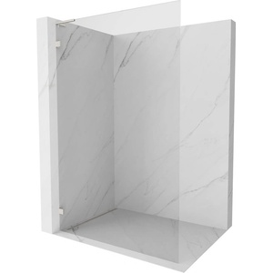 Mexen Lunar L стена за душ Walk-in лява 50 x 200 см, прозрачно 8 мм, четкана никел - 830L-050-000-97-00-L (830L-050-000-97-00-L)