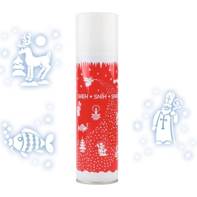 Vánoční sníh s 10 šablonami sprej 150 ml – Hledejceny.cz