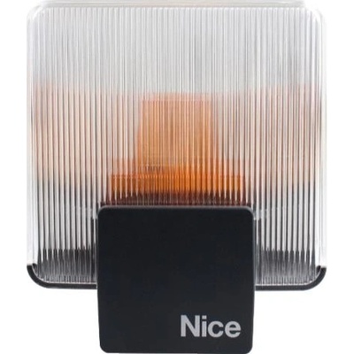 Nice ELAC - výstražný blikající LED maják s anténou, 230 V AC, k pohonu brány a vrat, výstražná lampa