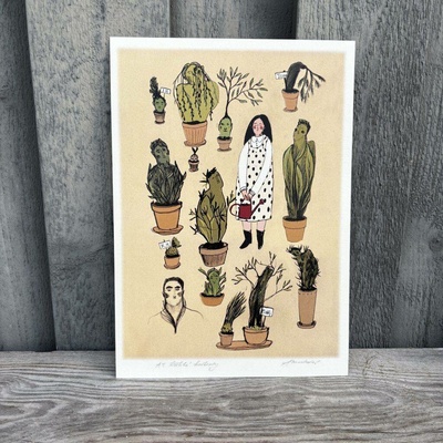 Grafika Stellion Křehké květiny Velikost: A5
