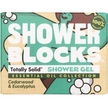 Shower Blocks Solid Shower Gel EO Range - Cedarwood & Eucalyptus Цвят: син