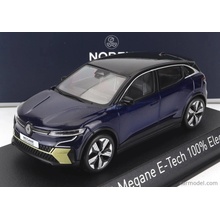Norev Renault Megane E tech 100% Electric 2022 Modrá Černá 1:43