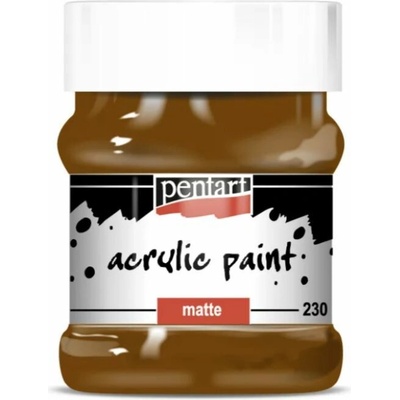 Pentart akrylová farba gaštanová 230 ml