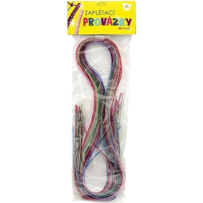 Teddies Zaplétací provázky/bužírky třpytivé glitter 100cm v sáčku