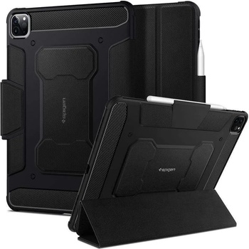 Image 1 of Spigen Rugged Armor Pro Case - хибриден удароустойчив кейс с поставка за iPad Pro 11 M1 (2021), iPad Pro 11 (2020), iPad Pro 11 (2018) (черен)