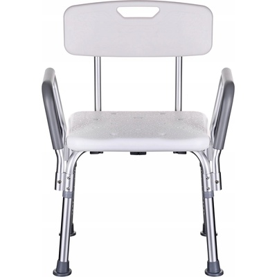 ActionMed KP300AM sprchová židle s opěrkou a područkami – nastavitelná (110 kg)
