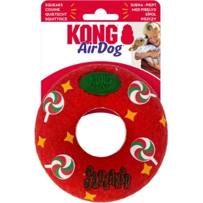 Kong AirDog Holiday Squeaker Donut s pískatkom M