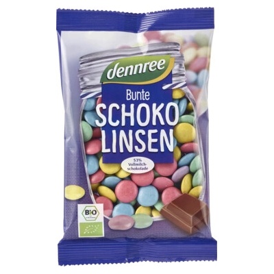 Dennree Čokoládové čočky 100 g