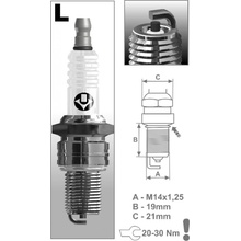 zapalovací svíčka BRISK LR12C uni dle moto