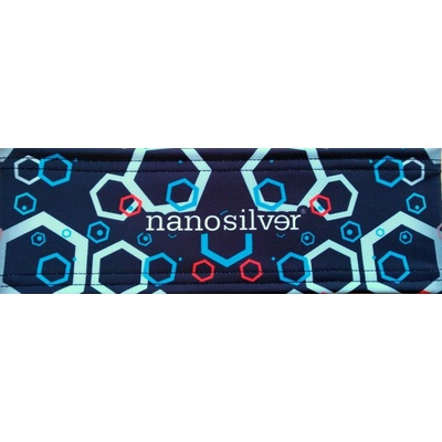 nanosilver sportovní černá s potiskem černá potisk Hexa