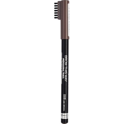 Rimmel London Brow This Way ceruzka na obočie s kefkou 005 Ash Brown 1,4 g