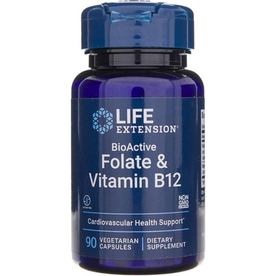 Life Extension BioActive Folate & Vitamin B12 90 ks