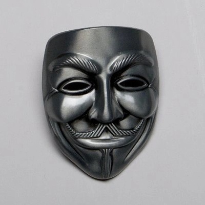 CC Fashion Přezka na opasek Guy Fawkes "Anonymous"