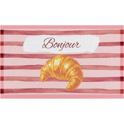 Artsy Mats Изтривалка от PVC 40x70 cm Croissant Bonjour - Artsy Doormats (DMW-CROISSANTBONJOUR-7040)