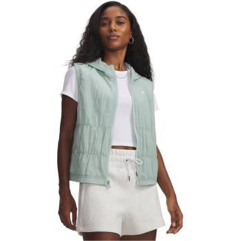 Under Armour Womens Rival Woven Ruched Vest - Blue/White