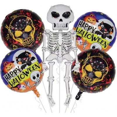 Godan jx-800104 Set fóliových balónov Happy Halloween Kostlivec