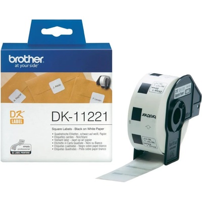 BROTHER ТИП DK - SQUARE PAPER LABEL - 23mm x 23mm x 1000 - P№DK11221 (P№DK11221)