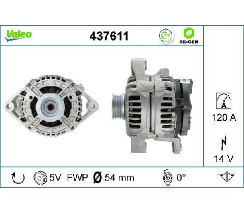 Alternátor VALEO 437611