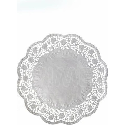 Wimex Dekoračná krajka PAP okrúhla biela O16cm 100 ks