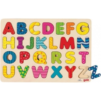 Goki vkladacie puzzle abeceda