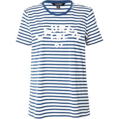 Lauren Ralph Lauren Тениска 'KATLIN' синьо, бяло, размер M