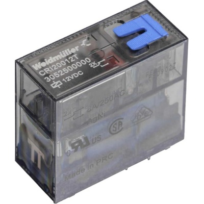 Weidmüller RCL454110 Miniaturní průmyslové relé, 110 V/DC, 8 A, 2 přepínací kontakty, 10 ks