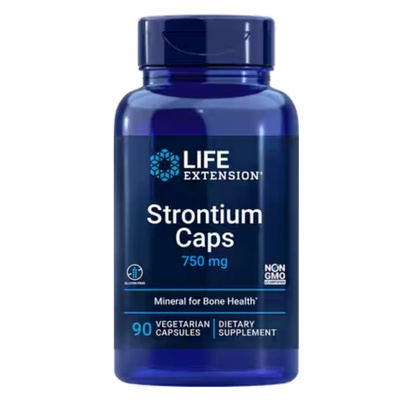 Life Extension Strontium, стронций 750 mg, 90 растителни капсули
