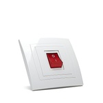 Naiden Kirov Ключ Бойлер Мираж НК, сх. 2, 20a, 250v, Скрит монтаж, Бял (n75 - 9117140006)