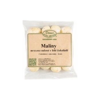 Diana Maliny mrazem sušené v bílé čokoládě 100 g