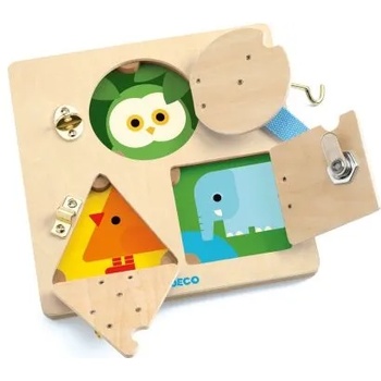 Image 1 of DJECO - Дървен пъзел с ключалки - Локбейзик (DJ06213)
