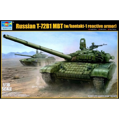 Trumpeter Russian T-72B/B1 MBT w/kontakt-1 reactive armor 1:16