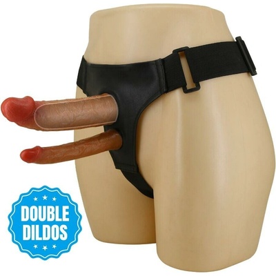 Pretty love keaven harness briefs universal & comfortable double dildo