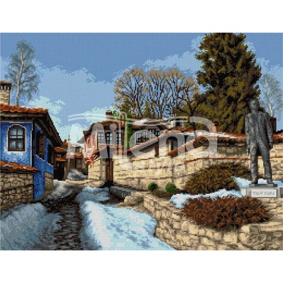 Milena Style Копривщица - гоблен със схема конци Ariadna 1: 1