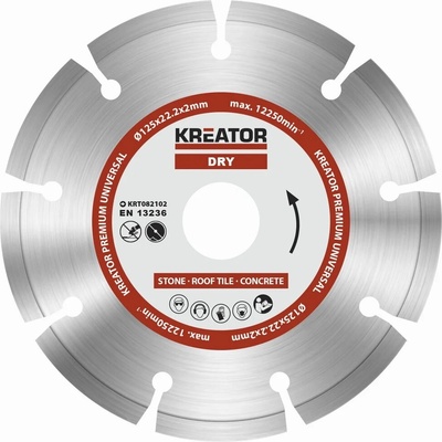 Kreator Diamantový segmentový kotúč 125 mm KRT082102