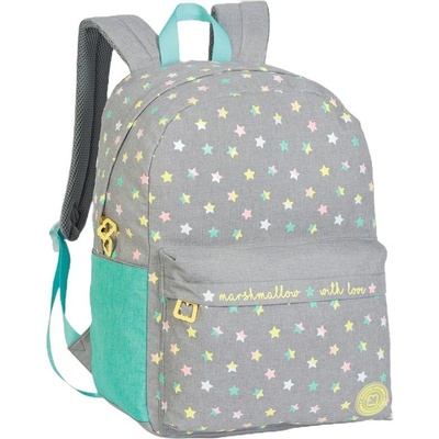 Marshmallow Ученическа раница Marshmallow - With Love Hearts, Grey & Blue (DKT64591)
