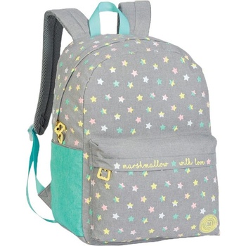 Marshmallow Ученическа раница Marshmallow - With Love Hearts, Grey & Blue (DKT64591)