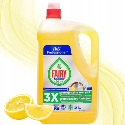 Fairy Tekutý prostriedok na umývanie riadu Citrón 5 l