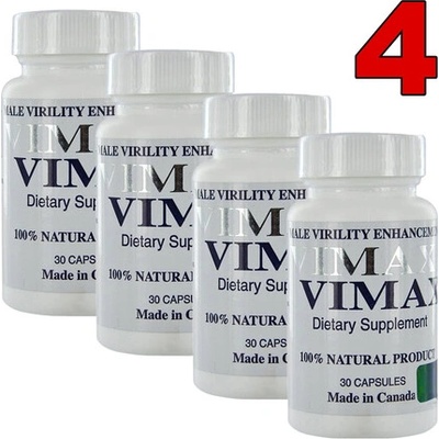 4 x Vimax капсули за уголемяване на пениса и по-добра ерекция
