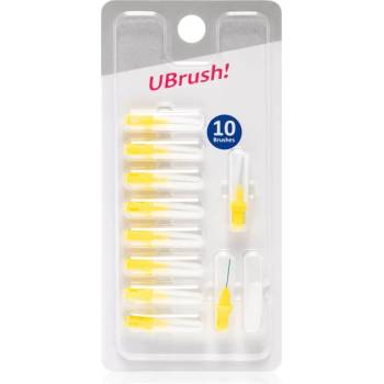 HERBADENT UBrush! резервни четки за междузъбно пространство 0, 6 mm Yellow 10 бр