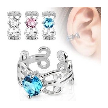 Šperky4U falešný piercing do ucha klips FP1009-Q