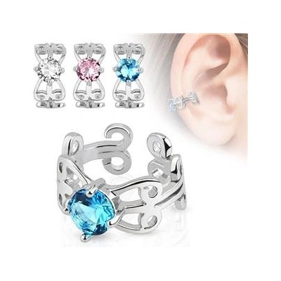 Šperky4U falešný piercing do ucha klips FP1009-Q