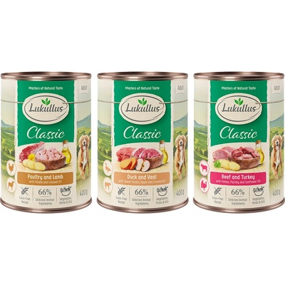 Lukullus Adult Skúšobné balenie 6 x 400 g