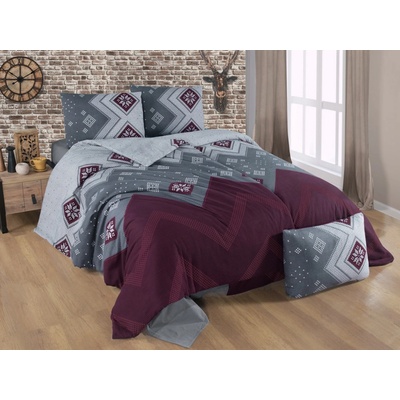 Brotex flanel obliečky Scandinavia red 240x200 70x90