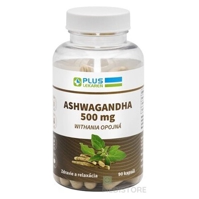 GreenPharm PLUS LEKÁREŇ ASHWAGANDHA 500 mg Withania opojná 90 ks