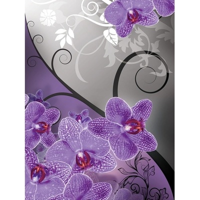 Preinterier Fototapeta panel - PL0104 - Fialová orchidea vlies - 206cm x 275cm