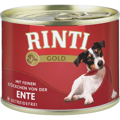 RINTI 12x185г Gold RINTI консервирана храна за кучета - патешки сърца