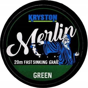 Kryston šnúra Merlin Fast Sinking Braid Zelená 20m 35lb