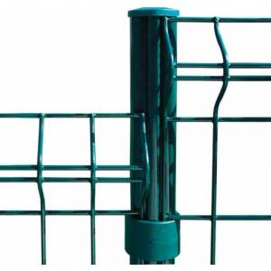  Клипс скоба междинна за оградни пана към стълб кръгъл ф48мм