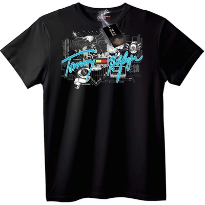 NOONEBRAND Тениска Tommy Hilfiger Лого Орел - XL, Black