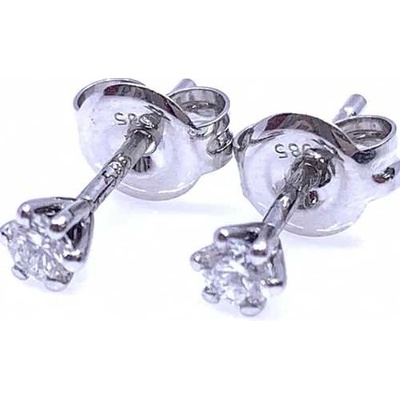 Jan Kos jewellery zlaté náušnice s briliantem 83000610